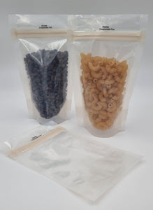 Home Compostable Clear Pouches: Small Size - 100 bags Econic by EAM 