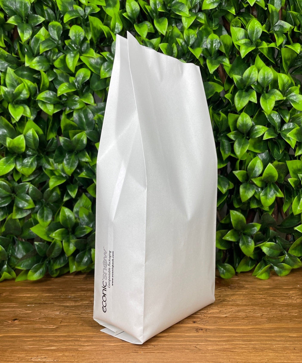 Econic®Snow Dry Goods 500g Bag: 100 Bags – Ember Sustainable Packaging
