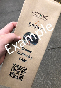 Custom Print Econic®Kraft Dry Goods 500g Bag: SAMPLE PACK Econic by EAM 